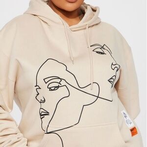 FASHION NOVA TWIN FLAME HOODIE
